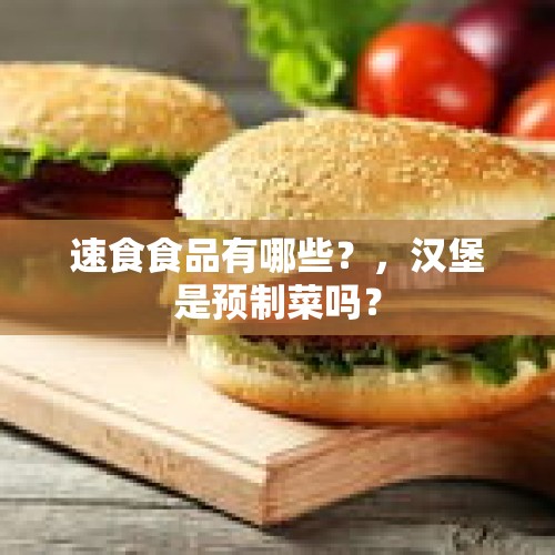 速食食品有哪些？，汉堡是预制菜吗？