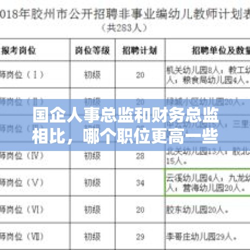 国企人事总监和财务总监相比，哪个职位更高一些？为什么？，工厂总监是什么职位？