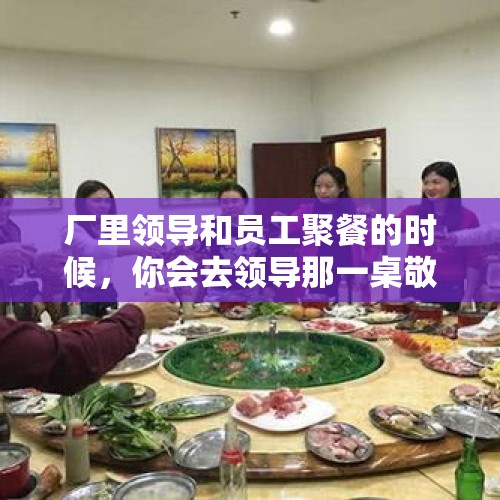 厂里领导和员工聚餐的时候，你会去领导那一桌敬酒吗？一般说些什么敬酒词呢？，公务员可以在公共场所喝酒吗？