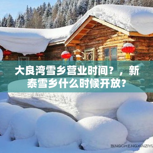 大良湾雪乡营业时间？，新泰雪乡什么时候开放？