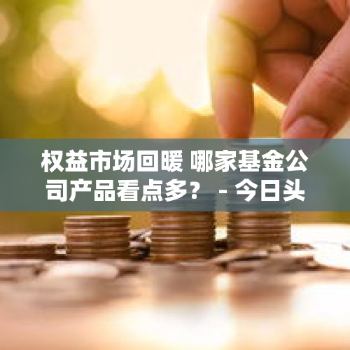 权益市场回暖 哪家基金公司产品看点多？ - 今日头条