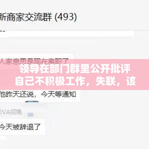 领导在部门群里公开批评自己不积极工作，失联，该离职吗？，你怎么看商超春节任性放假五天？