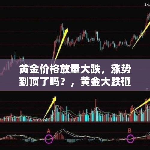 黄金价格放量大跌，涨势到顶了吗？，黄金大跌砸60万抄底