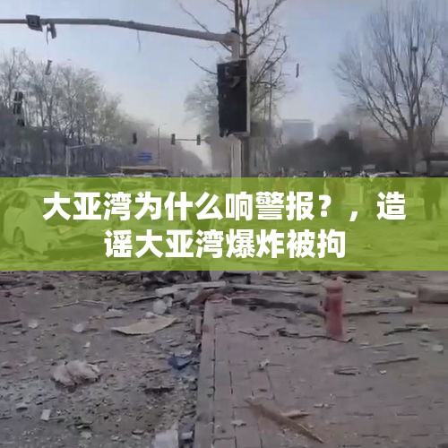 大亚湾为什么响警报？，造谣大亚湾爆炸被拘