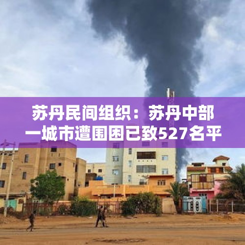 苏丹民间组织：苏丹中部一城市遭围困已致527名平民死亡 - 今日头条