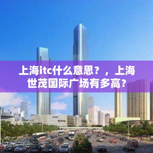 上海itc什么意思？，上海世茂国际广场有多高？