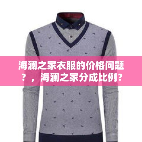 海澜之家衣服的价格问题？，海澜之家分成比例？