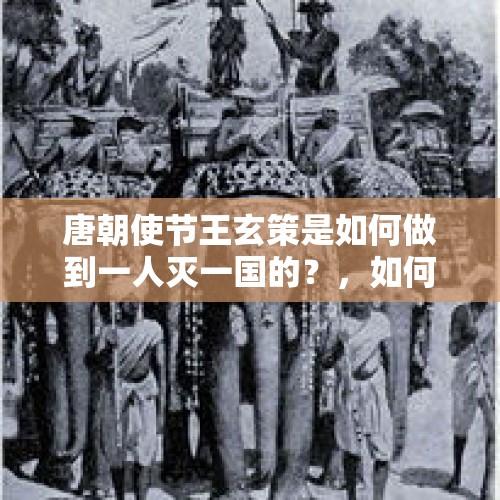 唐朝使节王玄策是如何做到一人灭一国的？，如何看待叙利亚政府军宣称会使用武力收复阿夫林地区？