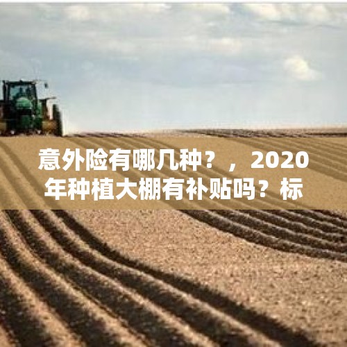 意外险有哪几种？，2020年种植大棚有补贴吗？标准是什么？