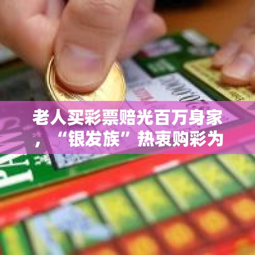 老人买彩票赔光百万身家，“银发族”热衷购彩为哪般？，买的房子邻居有精神病？